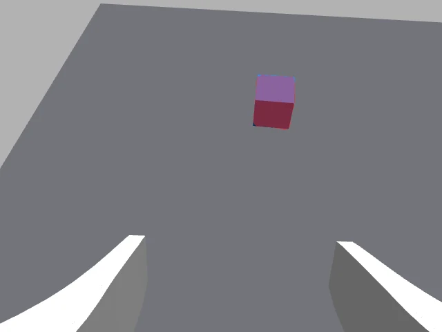 Recorded segmentation overlay on the matching wrist RGB frame